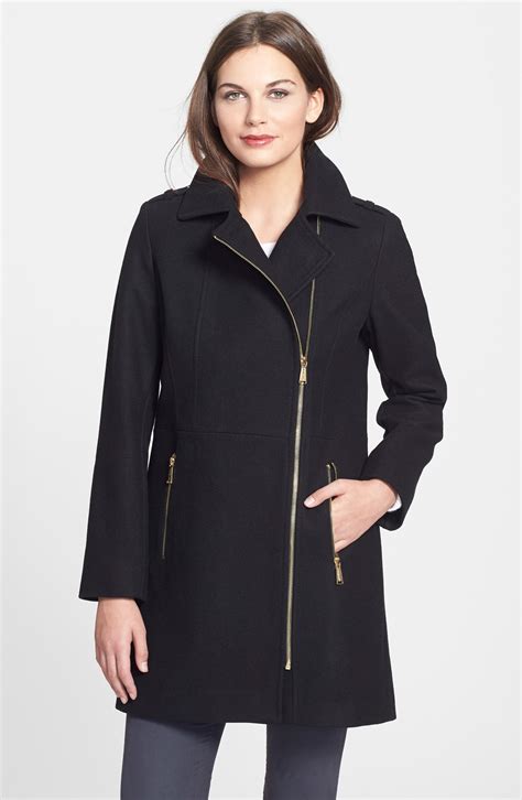 women michael kors wool coat|maikl Kors feather coat women.